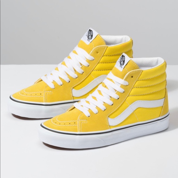 vans sk8 hi womens yellow